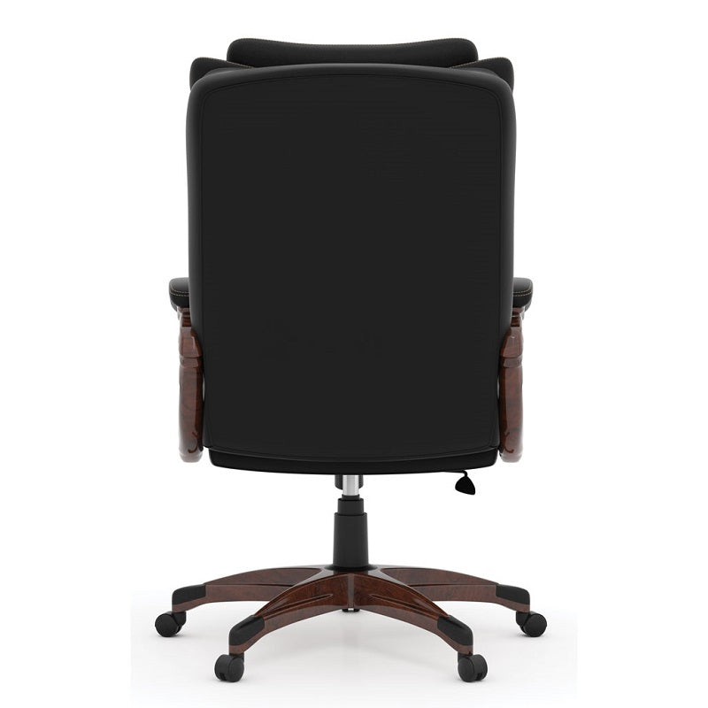 Charleston Collection Executive High Back with Plastic Wooden Arms and Base freeshipping - Barnhill Desk